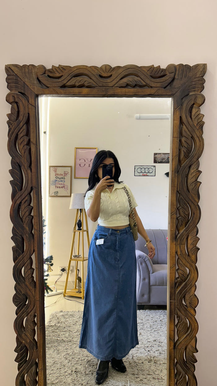 1 Denim Skirt 28 waist/l:33