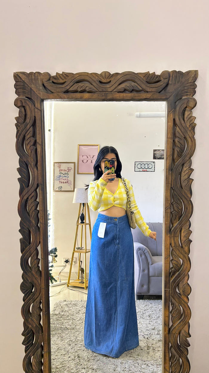 10 denim skirt26 waist/l:40