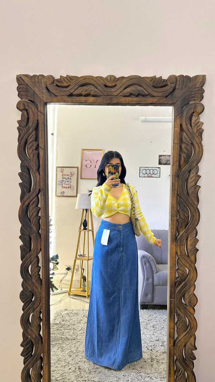 10 denim skirt26 waist/l:40