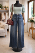 10) Vintage jeans 30 waist/l:38/highwaist:10/hips 34-35