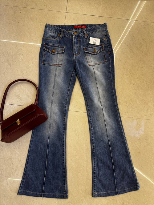 10) Vintage jeans 30 waist/l:38/highwaist:10/hips 34-35