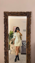12 Denim Dress up to bust34/L 30