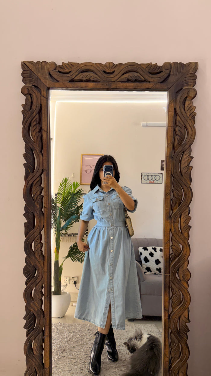 15 Denim Dress upto bust34 /L 41