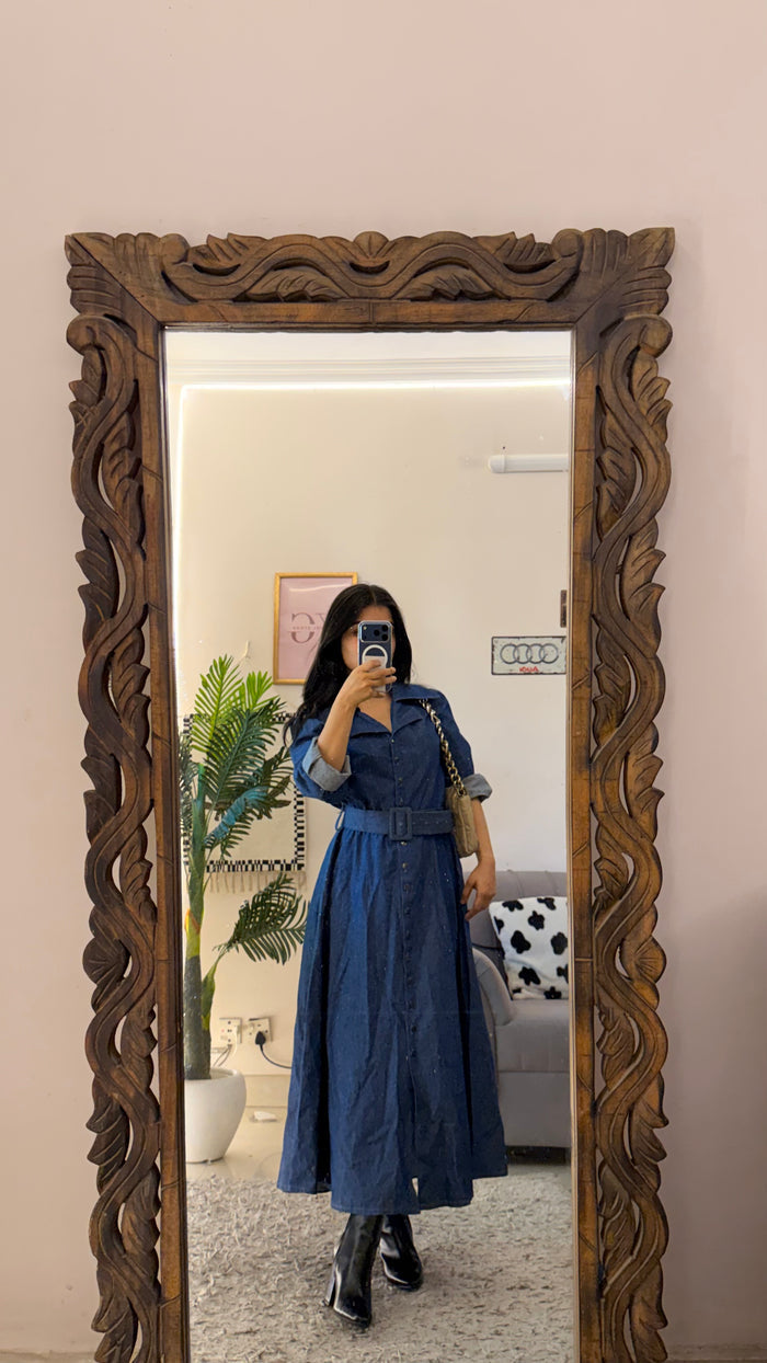 16 Denim Dress Size L bust 34/L 45