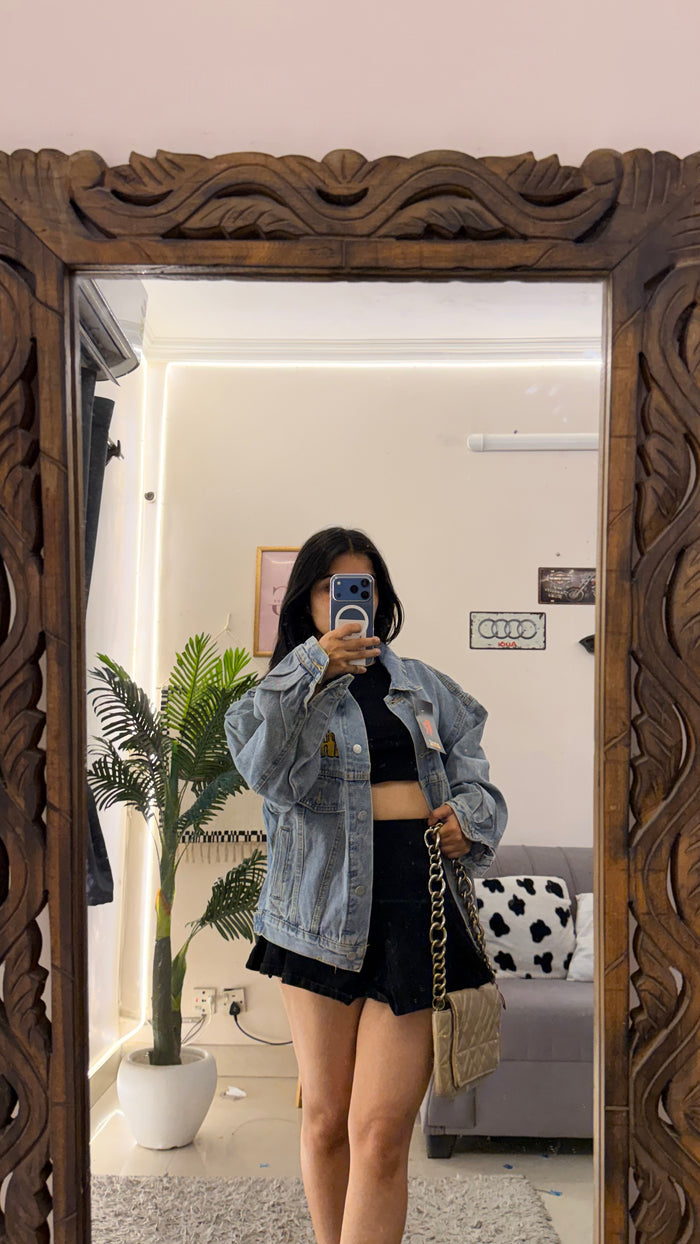 17 Denim Jacket upto bust42/L20 back print