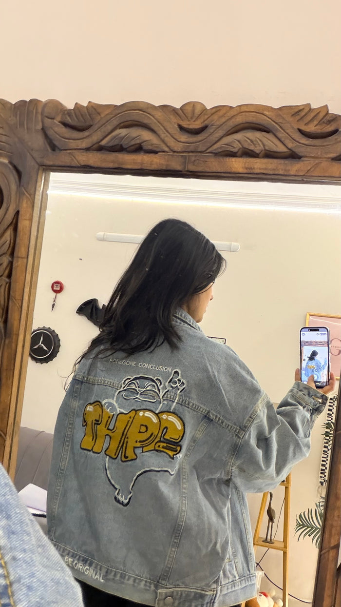 17 Denim Jacket upto bust42/L20 back print