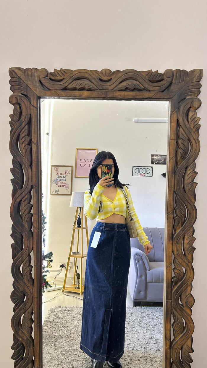 17 denim skirt29 waist/l:35