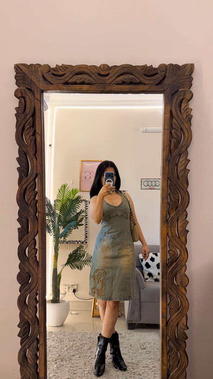 19 Denim Dress Upto Bust32/L33 (Size S)