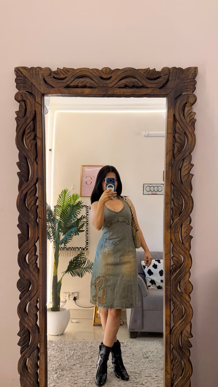 19 Denim Dress Upto Bust32/L33 (Size S)