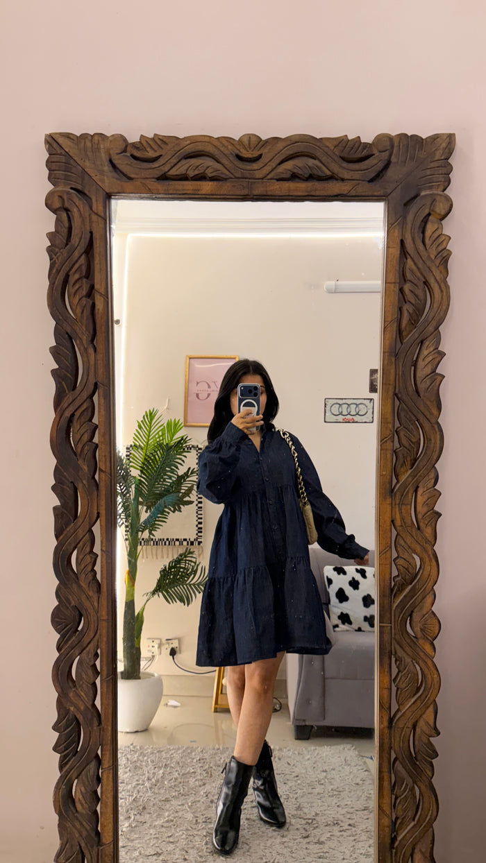 1Denim Dress free size up to bust 38/l33