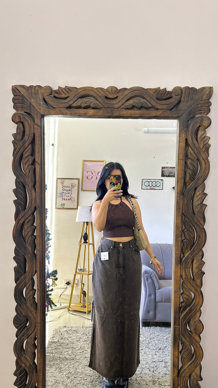 20 denim skirt28 waist/l:36