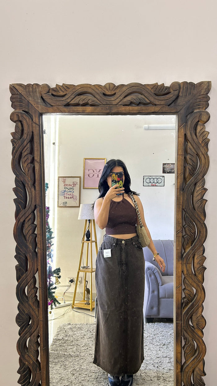 20 denim skirt28 waist/l:36