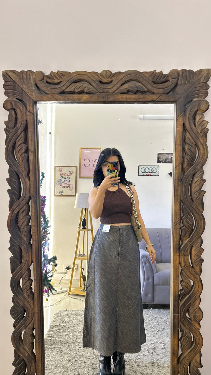 24 denim skirt 28 waist/l:32