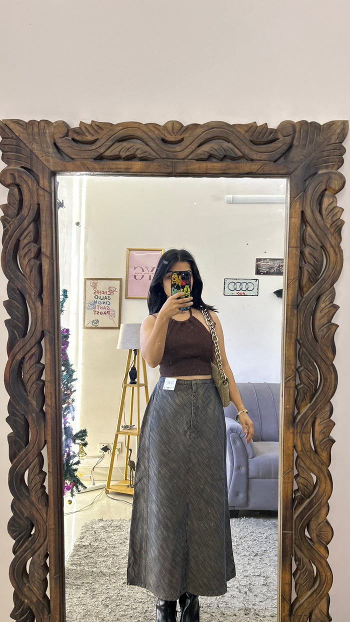 24 denim skirt 28 waist/l:32