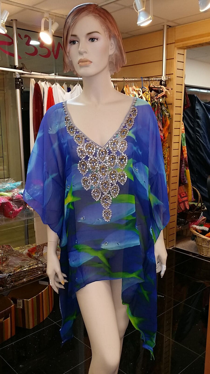 269 fish short kaftan
