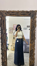 28 denim skirt 27 waist/l:37