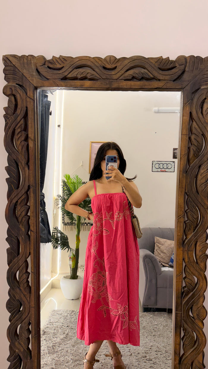 32 summer dress free size upto bust 42/l:40