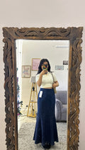 33 denim skirt 26 waist/l:35