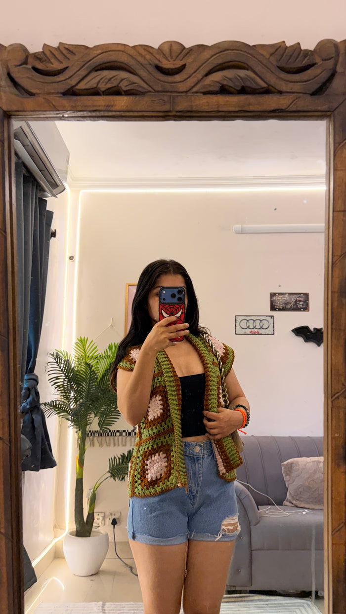 37 cute crochet jacket S ( very expensive )