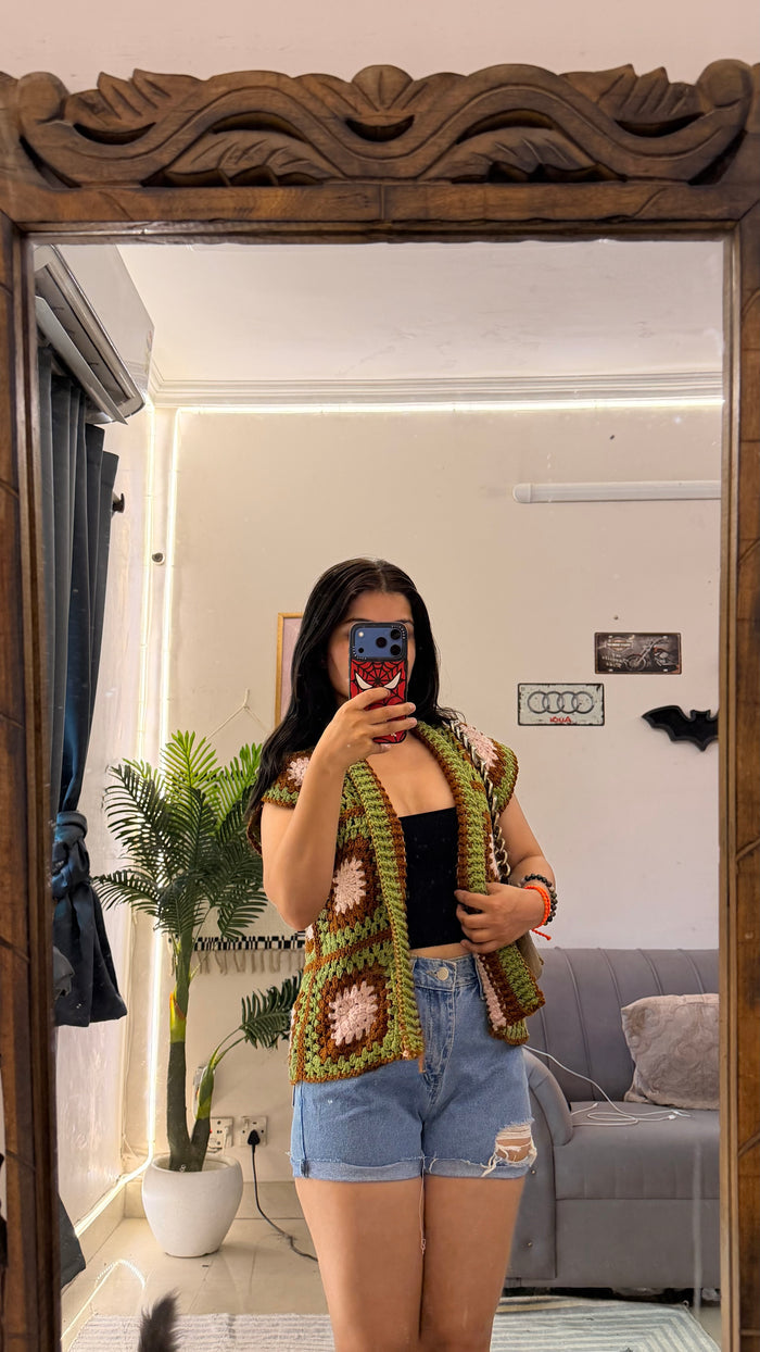37 cute crochet jacket S ( very expensive )