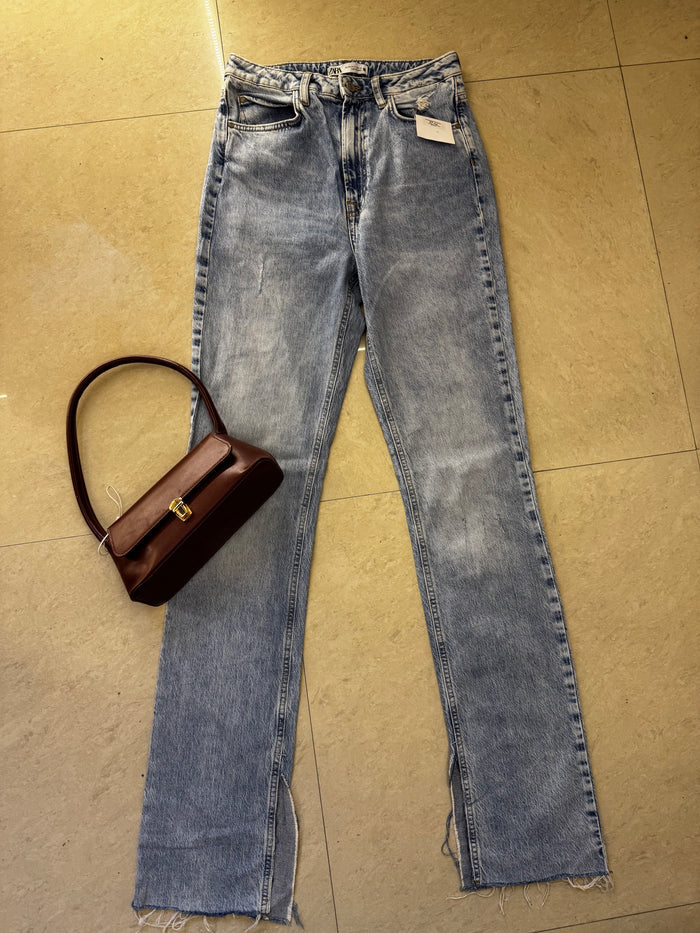 4) zara Jeans waist:28/l:46/highwaist:13/hips:36