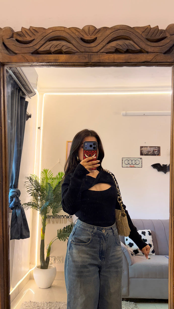 43 summer top thrifted 32-35 bust