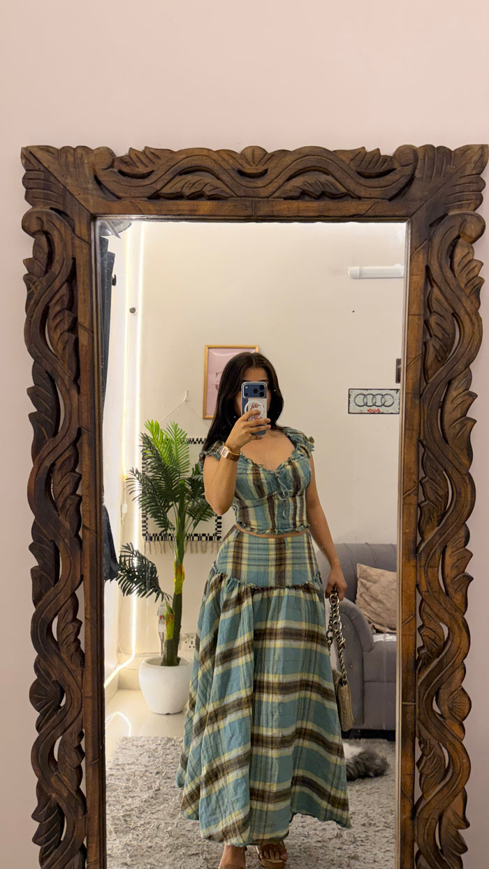 44 summer dress cordset 28-32 bust top / 28 waist skirt
