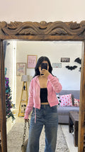 53 cute zipper sweater S