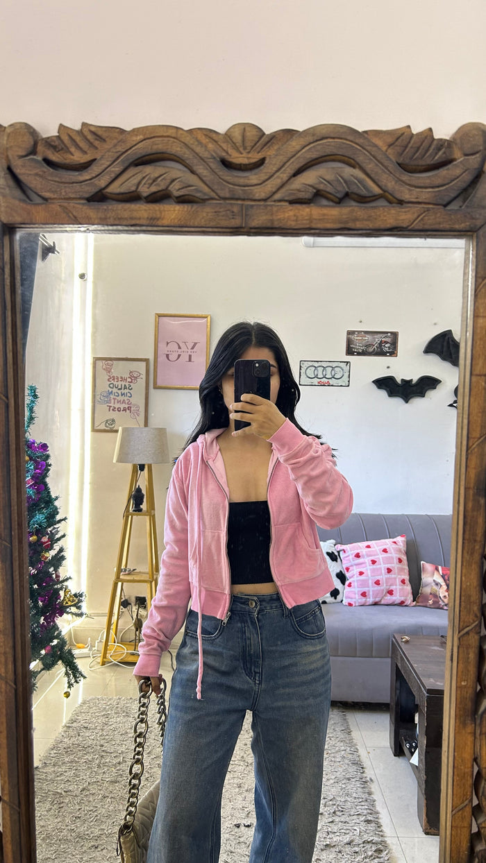 53 cute zipper sweater S