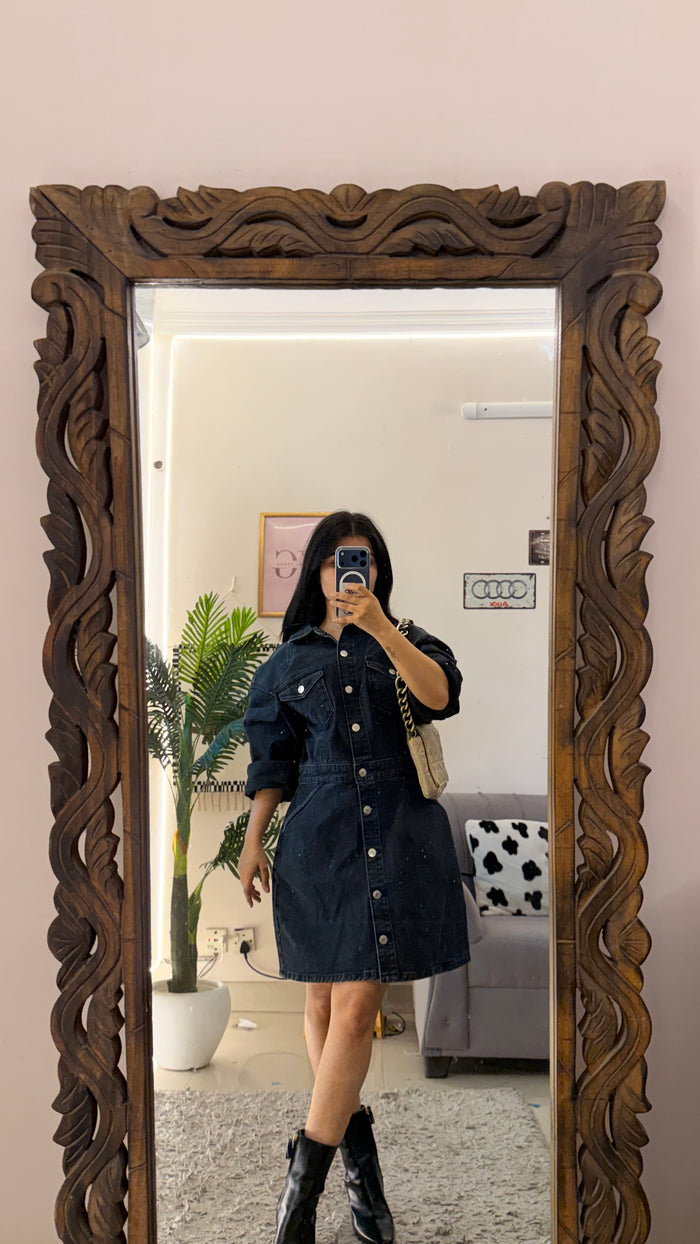 6 Denim zara Dress up to Bust 40 /L45