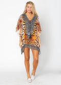 648 Cheetah print new kaftan design