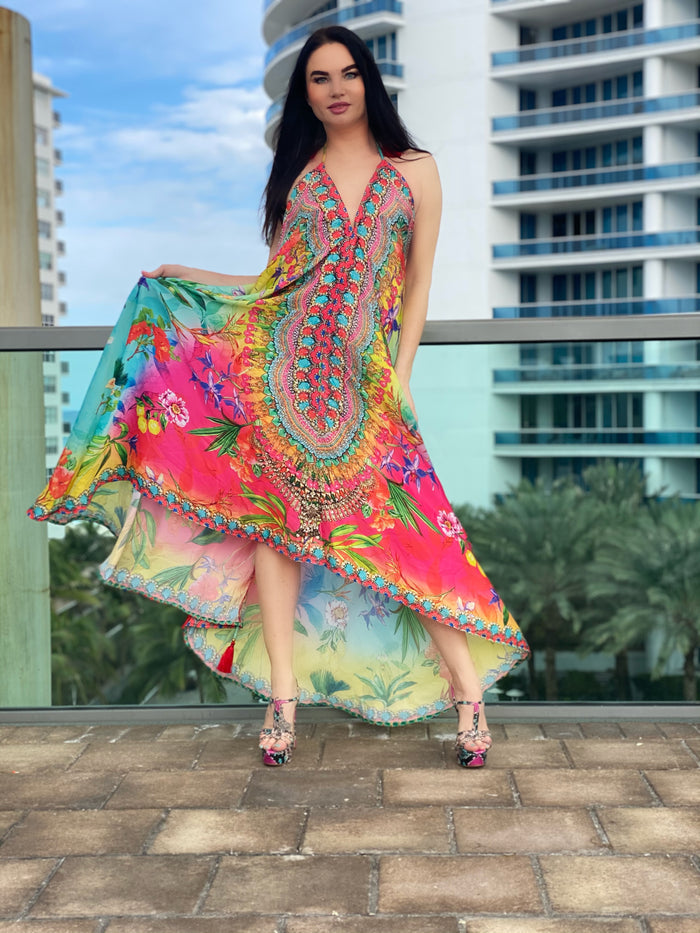 679 Hawaii dress, floral dress