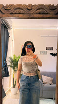 71 cute mesh top 30-32 bust