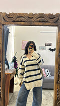 8 cute light sweater L