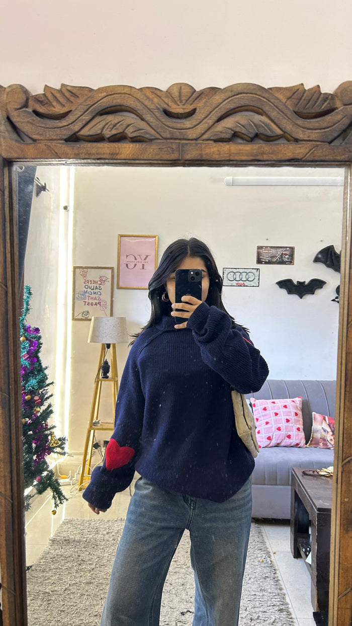 95 Heart Sweater L