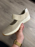 Jana - Beige Mary Jane Shoe
