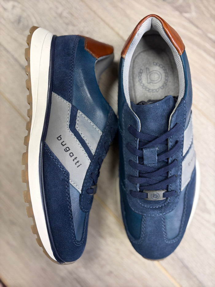 Bugatti - Navy/Brown Sneaker
