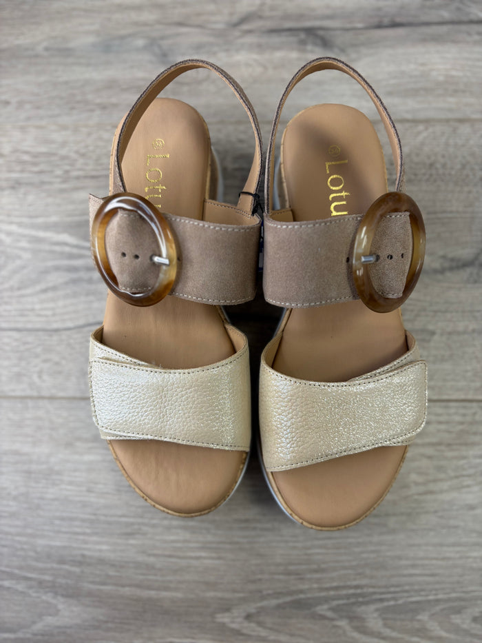 Lotus - Brown/Beige Sandal