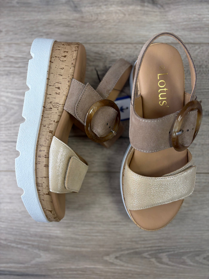 Lotus - Brown/Beige Sandal