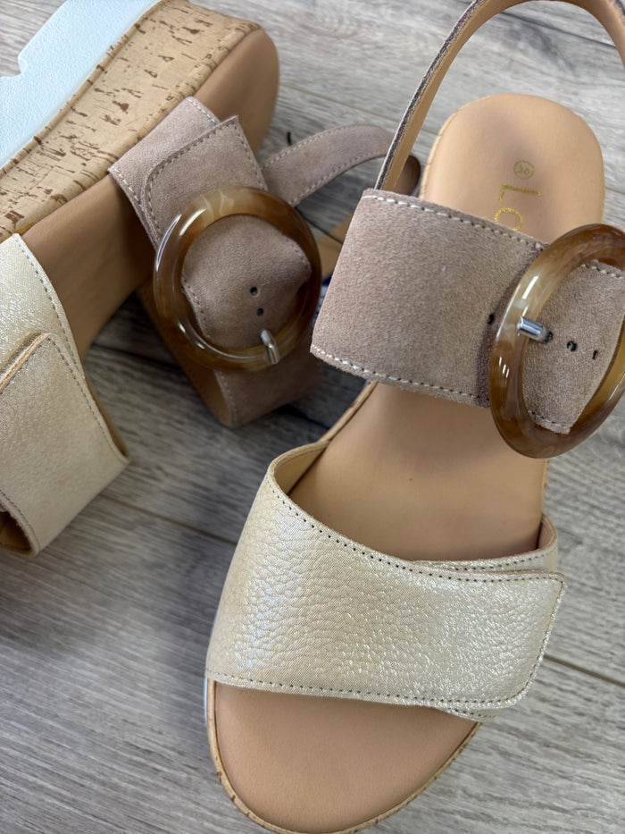 Lotus - Brown/Beige Sandal