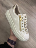 Rieker - Cream Sneaker - Gold Run