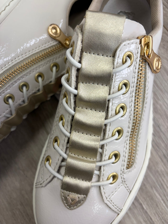 Rieker - Cream Sneaker - Gold Run