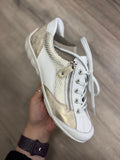 Remonte - White/Gold Trainer