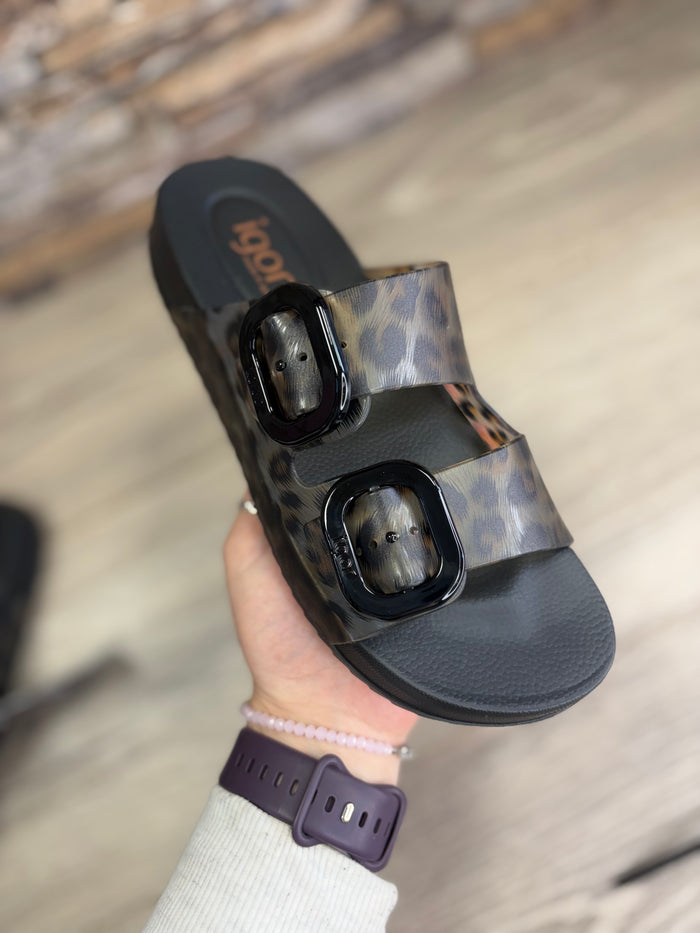 IGOR - Black Leopard Slider