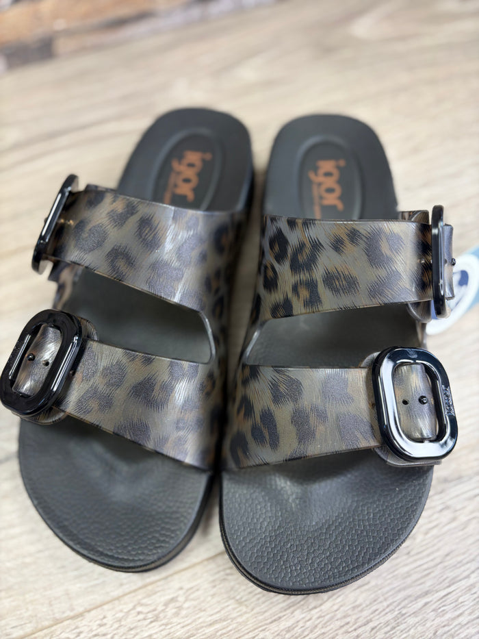 IGOR - Black Leopard Slider
