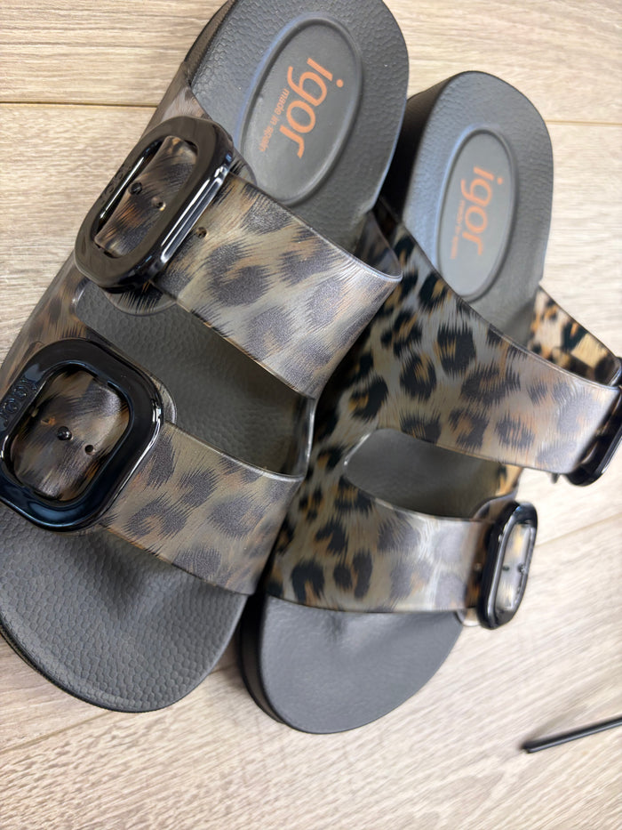 IGOR - Black Leopard Slider