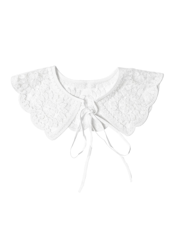Alba White Detachable Collar