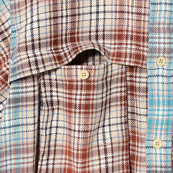 ALBERT FIELD OVERSHIRT - IVORY/BLUE