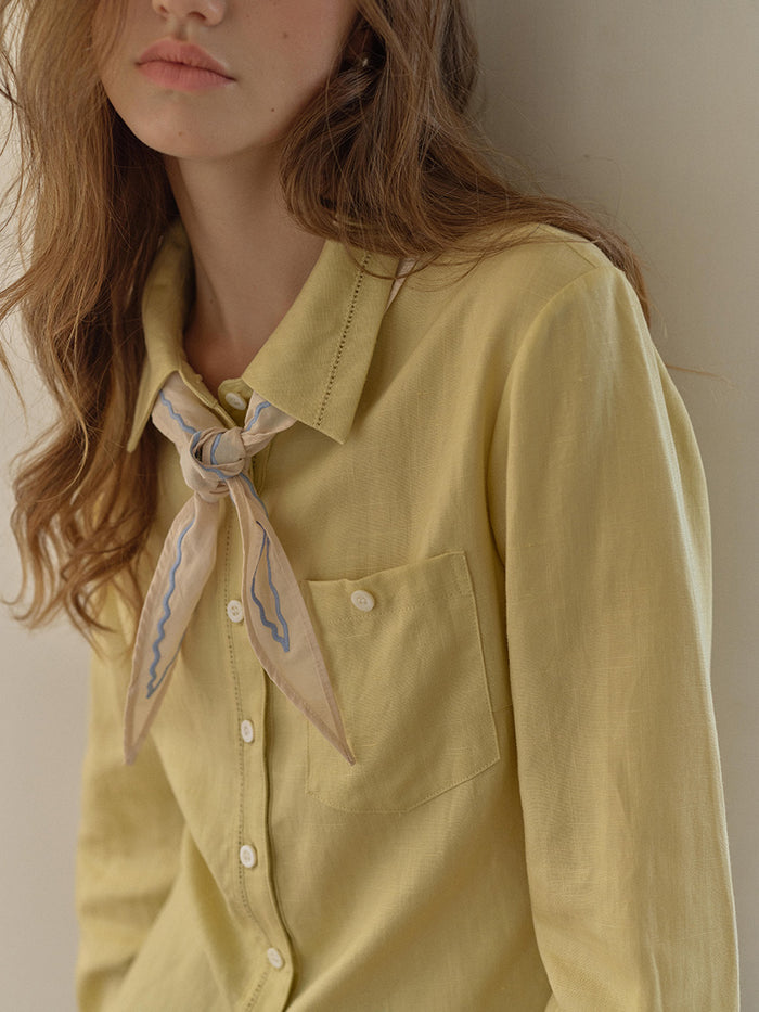 Alessandra Embroidery All-Purpose Lyocell Shirt