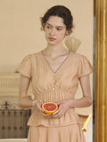 Amelia V-Neck Light Lyocell Blouse